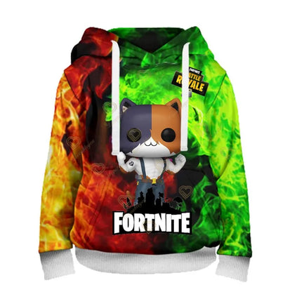 Sudadera con capucha de Fortnite Battle Royale Victory Game para hombre y mujer, ropa con estampado 3D de Peely, estilo Harajuku, Tops para niños y niñas