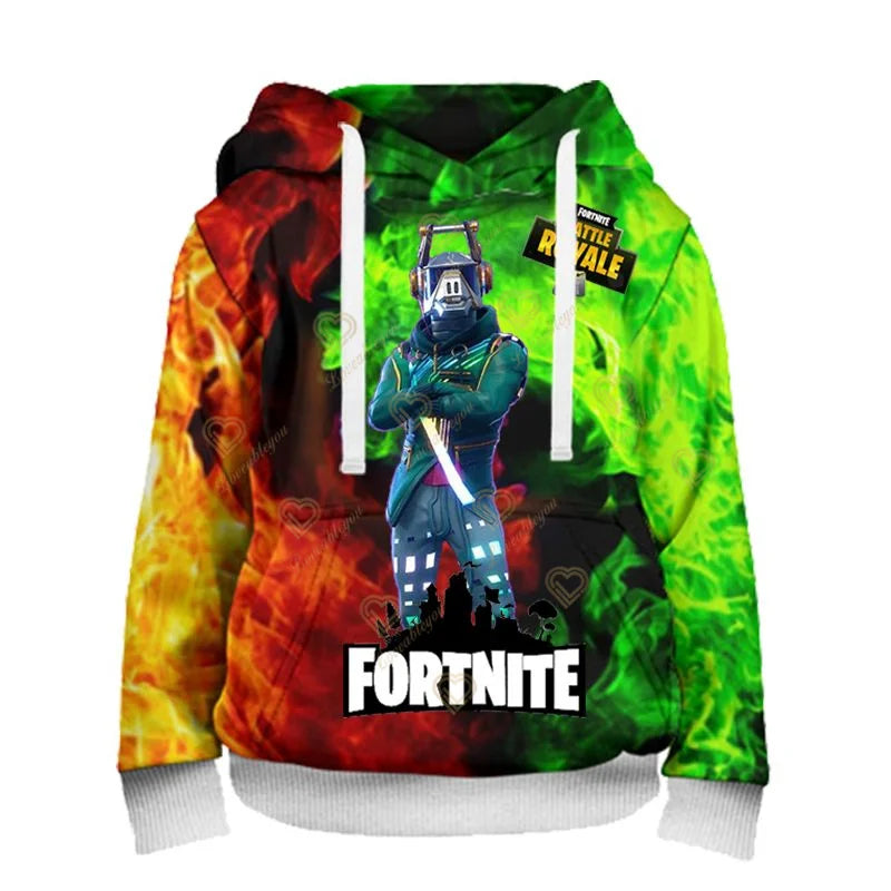 Sudadera con capucha de Fortnite Battle Royale Victory Game para hombre y mujer, ropa con estampado 3D de Peely, estilo Harajuku, Tops para niños y niñas